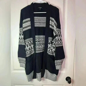 Express Long Pattern Cardigan